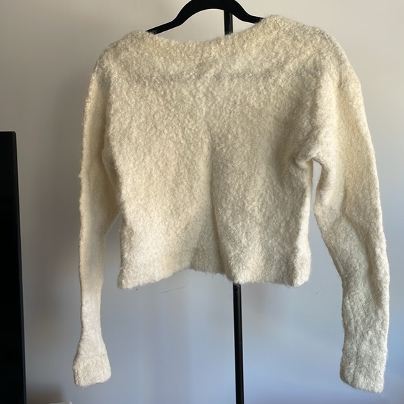 Aritzia Wilfred Alpaca Knit Sweater in Cream (xxs) - Picture 2 of 5